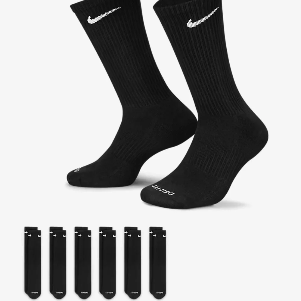 Nike Training Crew Socks (6 Pairs) Nike Everyday Cushioned